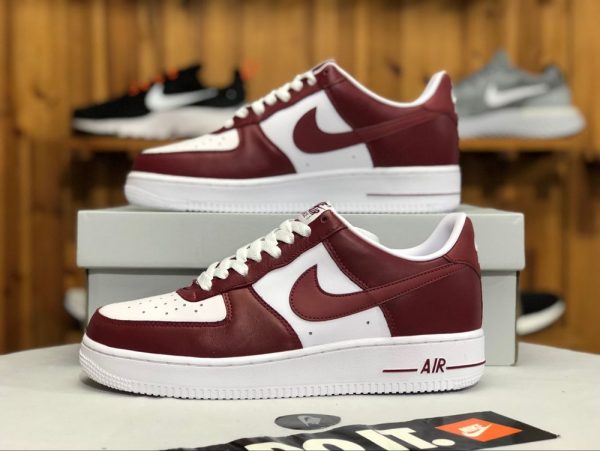 Nike Air Force 1 Low Team Red White swoosh