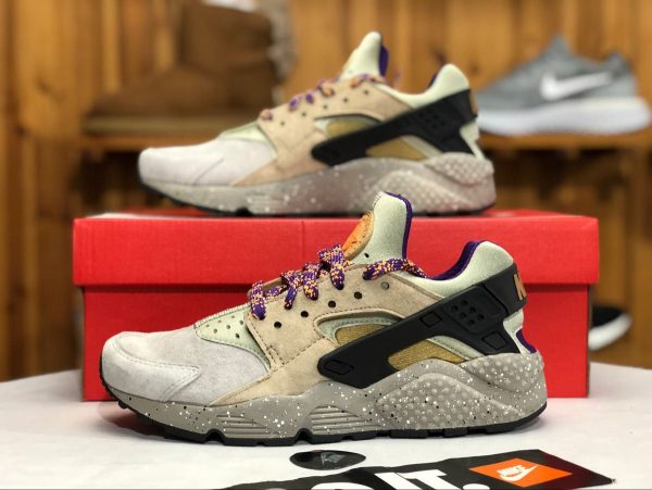 Nike Air Huarache ACG Linen Golden Beige Purple shoes