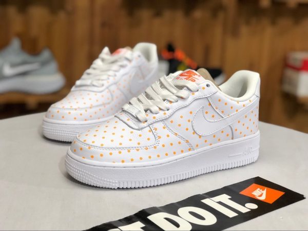 Nike Footwear Air Force 1 Low White Cone Orange Spot AT5019-100