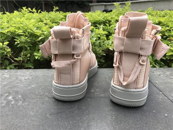 Nike SF-AF1 Mid Orange Quartz heel look