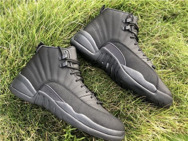 Air Jordan 12 Winterized WNTR Triple Black Anthracite shoes