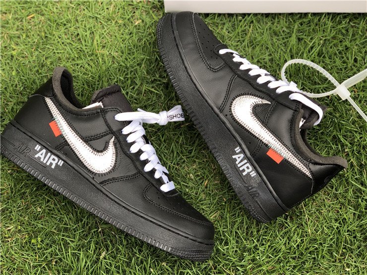 Hvornår Preference for ikke at nævne Off-White x Nike Air Force 1 '07 Virgil x MoMa Black