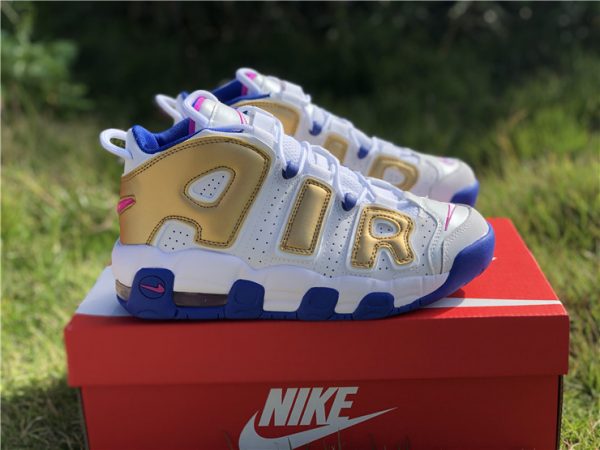 Nike Air More Uptempo Fuchsia Blast Metallic Gold