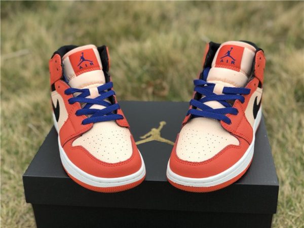 Air Jordan 1 Mid SE Team Orange white