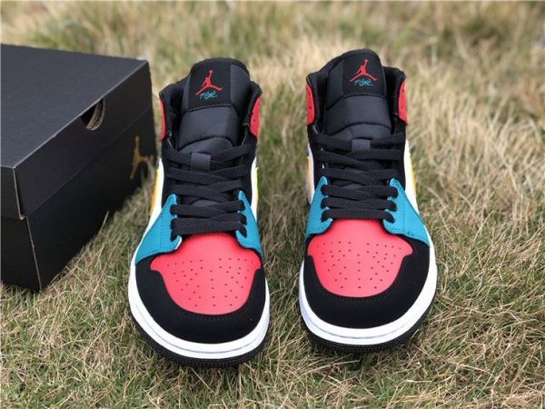 Jordan 1 Mid Bred Multi-Color White Turbo Green red