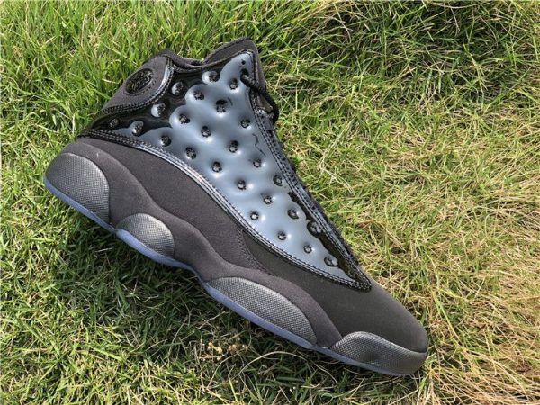 2019 Air Jordan 13 Cap and Gown all Black lateral panel