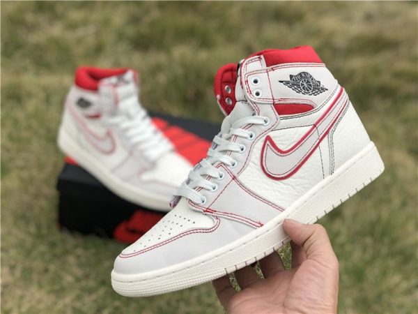 555088-160 Jordan 1 Phantom Sail University Red on hand