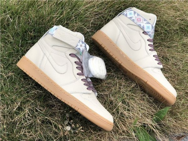 Air Jordan 1 Hi Strap N7 Light Cream shoes