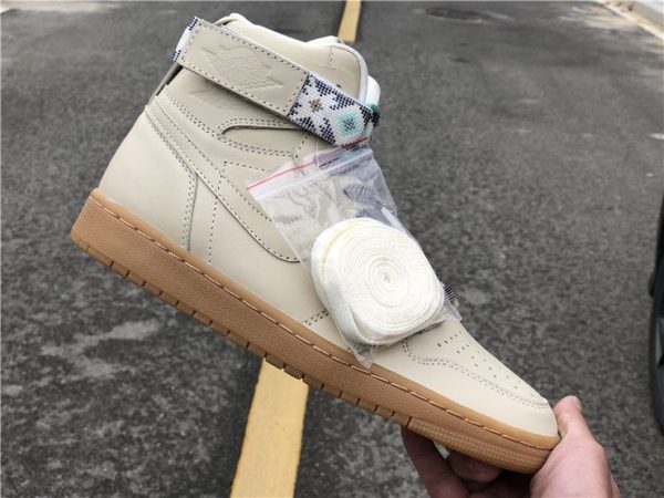 Air Jordan 1 Hi Strap N7 Light Cream sneaker