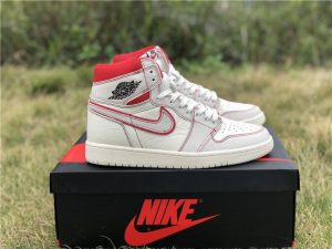 Air Jordan 1 Phantom Retro High OG Sail University Red