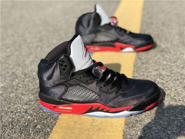 Air Jordan 5 Bred Black University Red sale