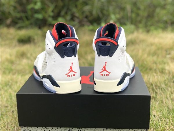 Air Jordan 6 Tinker Hatfield White Infrared heel