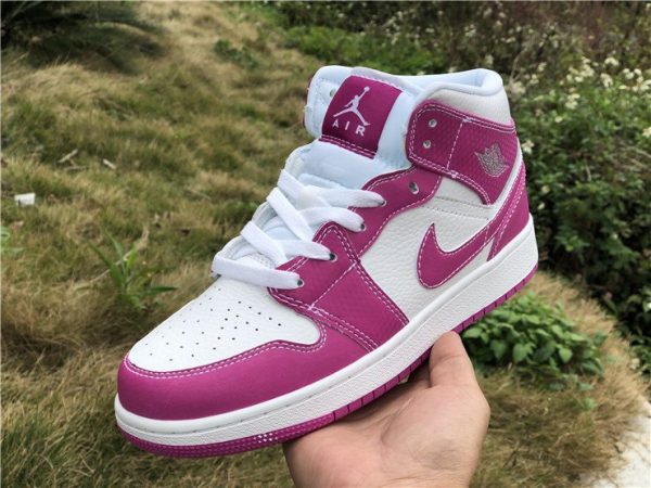 GS Air Jordan 1 Chameleon True Berry Rush Pink-White on hand