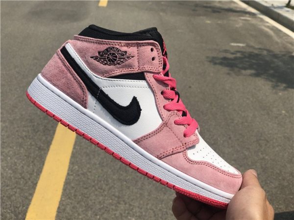 Jordan 1 Mid Crimson Hyper Pink 852542-801