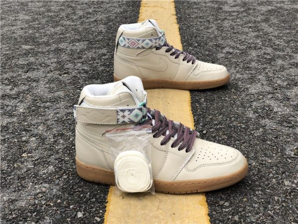 buy Air Jordan 1 Hi Strap N7 Light Cream