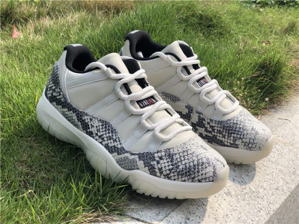 2019 Air Jordan 11 Low SE Snakeskin Light Bone