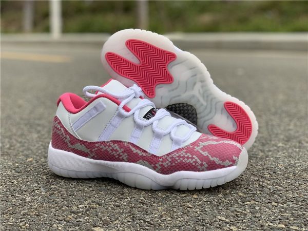 AH7860-106 Jordan 11 Low Pink Snakeskin