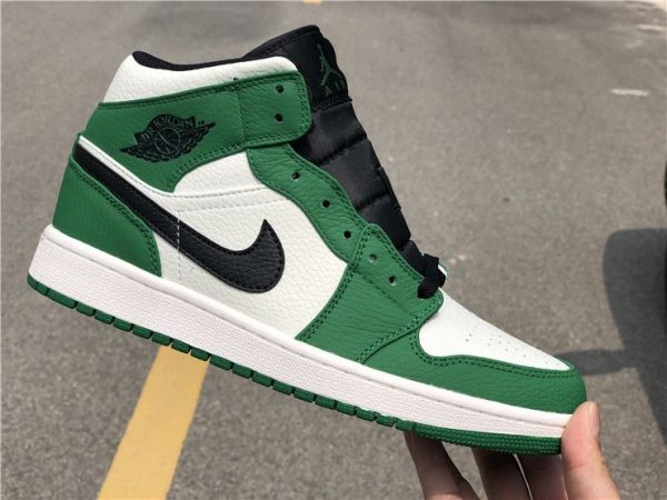 Air Jordan 1 Mid white Pine Green