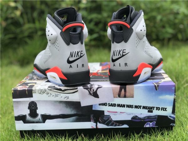 CI4072-001 Jordan 6 Infrared SP Reflective Silver 3M heel