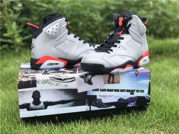 New Jordan 6 Infrared SP Reflective Silver 3M shoes