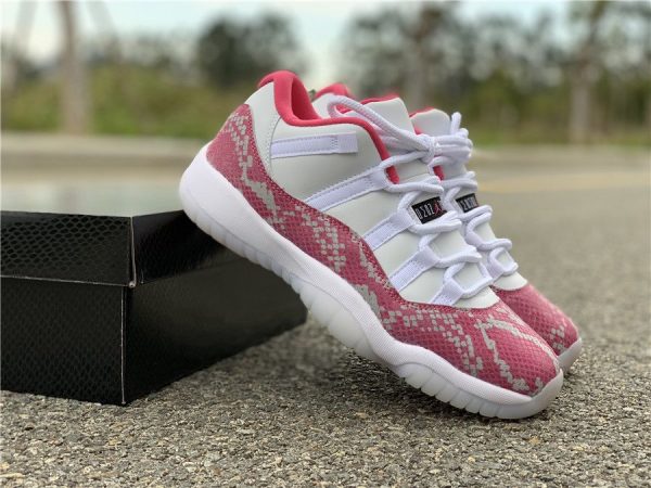 WMNS New Jordan 11 Low Pink Snakeskin 2019 for sale