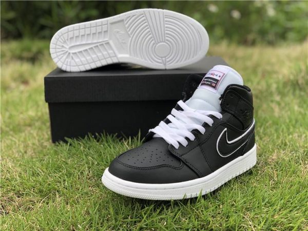 buy Jordan 1 Mid Black White 852542-016