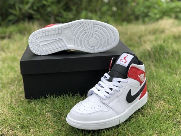 buy Jordan 1 Mid White Red Black 554724-116