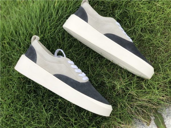 Fear of God 101 low Vintage Black Bone Suede side