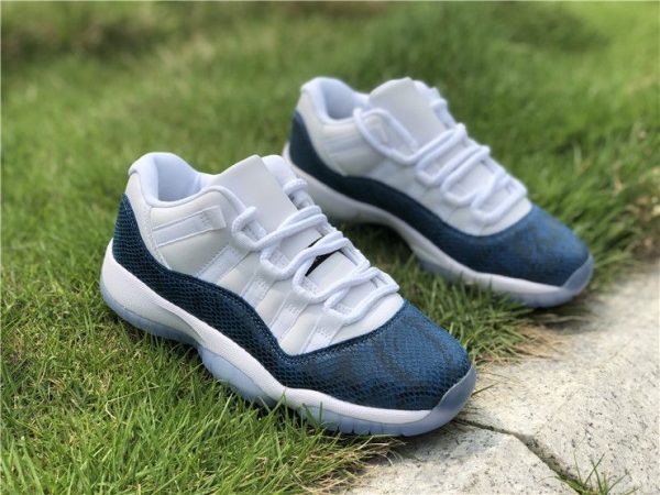 2019 Navy Snakeskin Air Jordan 11 Low