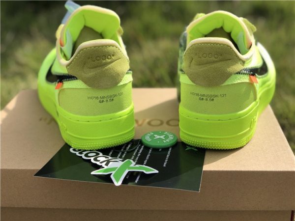 Air Force 1 Low Off-White Volt heel