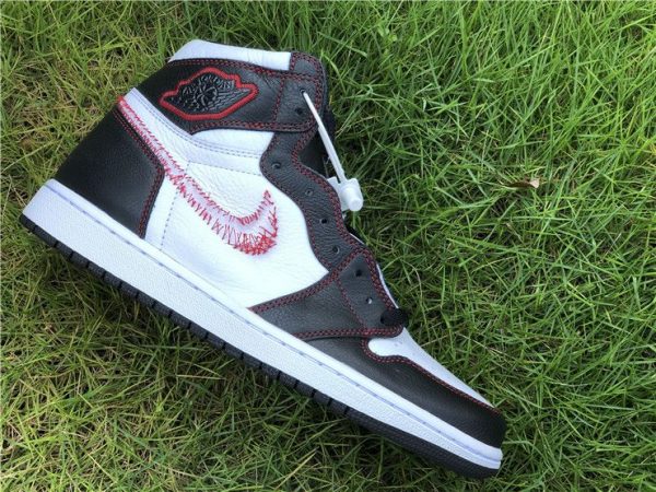 Air Jordan 1 Defiant White Black Gym Red