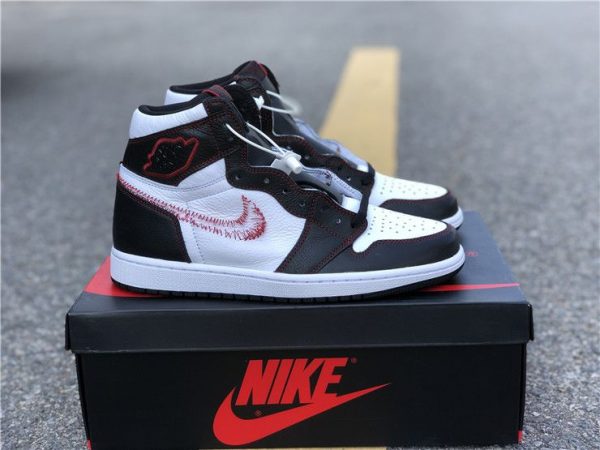 Air Jordan 1 Defiant White Black Gym Red sneaker