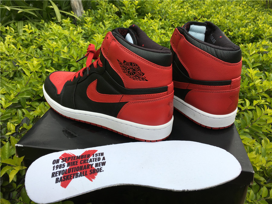 Air Jordan 1 High Banned 432001-001 insole