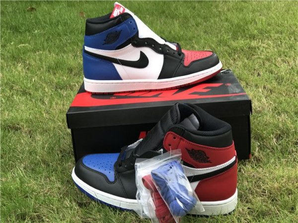 Air Jordan 1 Retro Top 3 Black Varsity Red Royal for sale