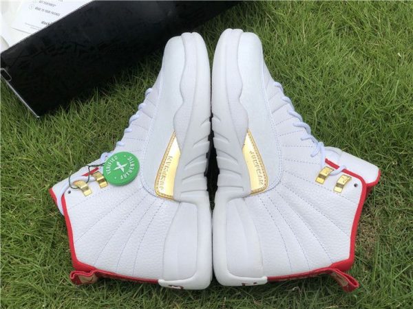 Air Jordan 12 FIBA White University Red