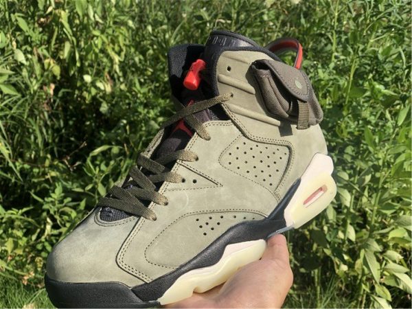 Air Jordan 6 Travis Scott Medium Olive shoes