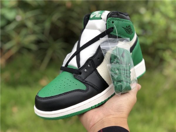 GS Air Jordan 1s High Pine Green White on hand