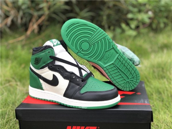 GS Air Jordan 1s High Pine Green White sale