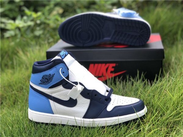 Jordan 1 UNC Obsidian 555088-140 shoes