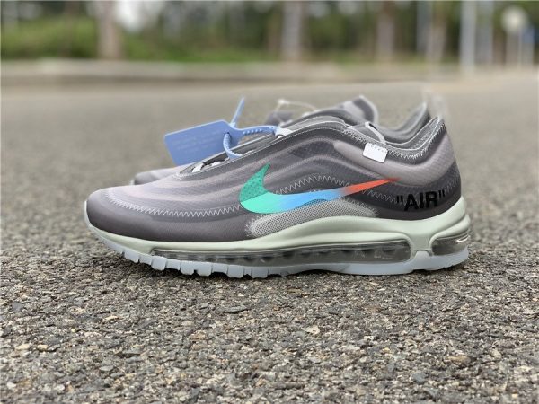 Nike Air Max 97 Menta Off-White panel swoosh