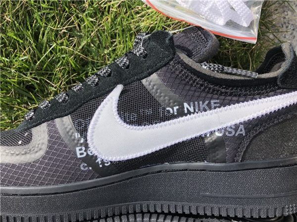 Nike The 10 Off-White Air Force 1 Low Black swoosh