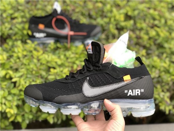 Nike VaporMax 2018 Off-White Black Total Crimson swoosh