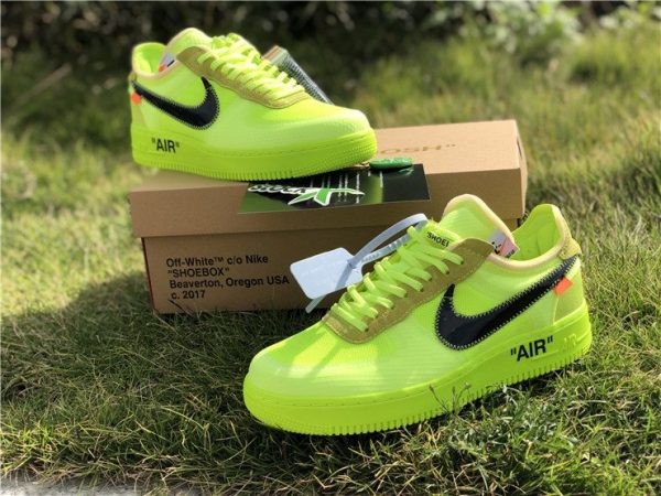Volt Off-White Nike air force 1 low black