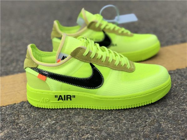 Volt Off-White Nike air force 1 low for sale