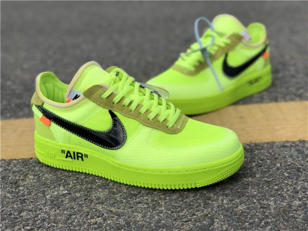 Volt Off-White Nike air force 1 low trainer