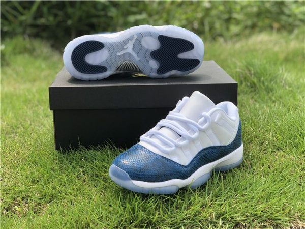 buy Navy Snakeskin Air Jordan 11 Low