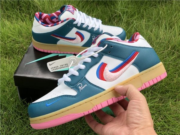 2019 Parra x Nike SB Dunk Low Midnight Turquoise-White