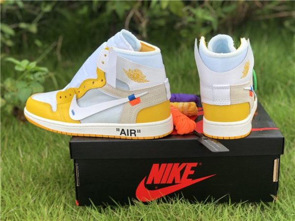 219 Off-White Air Jordan 1 Yellow