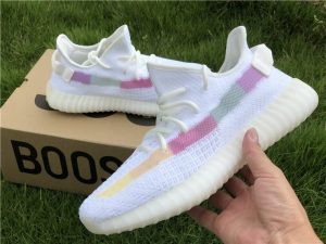 Adidas Yeezy 350 Boost V2 White Colorfull Strip