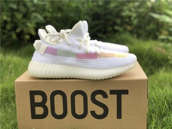 Adidas Yeezy 350 Boost V2 White Colorfull Strip shoes